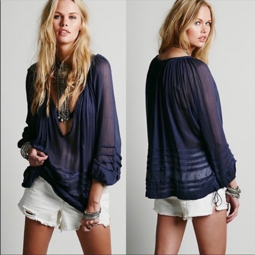 Free People  ‘Tie that Binds’ Blouse    F134